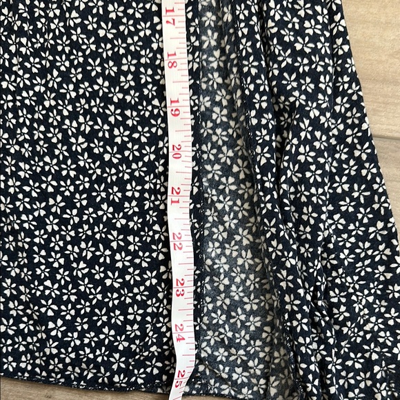 Brandy Melville Black and White A-Line Maxi Skirt with Slit - Picture 5 of 7